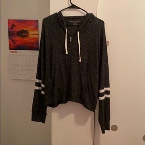 American eagle Grey, light, zip up hoodie